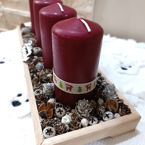 Bordó gyertyás, nagyobb méretű adventi koszorú - karácsony - adventi díszek - adventi koszorú - Meska.hu Bordó gyertyás, nagyobb méretű adventi koszorú - karácsony - adventi díszek - adventi koszorú - Meska.hu