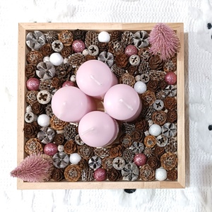 Közepes méretű, rózsaszín adventi koszorú - karácsony - adventi díszek - adventi koszorú - Meska.hu Közepes méretű, rózsaszín adventi koszorú - karácsony - adventi díszek - adventi koszorú - Meska.hu