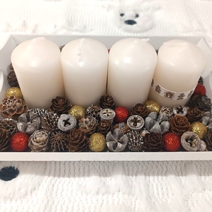 Kisebb méretű adventi koszorú fehér gyertyákkal - karácsony - adventi díszek - adventi koszorú - Meska.hu Kisebb méretű adventi koszorú fehér gyertyákkal - karácsony - adventi díszek - adventi koszorú - Meska.hu