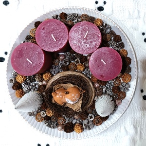 Nagyobb méretű kerek adventi koszorú bordó gyertyákkal - karácsony - adventi díszek - adventi koszorú - Meska.hu Nagyobb méretű kerek adventi koszorú bordó gyertyákkal - karácsony - adventi díszek - adventi koszorú - Meska.hu