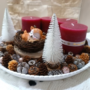 Nagyobb méretű kerek adventi koszorú bordó gyertyákkal - karácsony - adventi díszek - adventi koszorú - Meska.hu Nagyobb méretű kerek adventi koszorú bordó gyertyákkal - karácsony - adventi díszek - adventi koszorú - Meska.hu