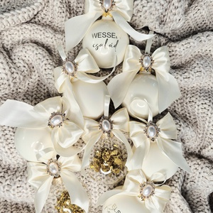 Karácsonyfa gömb brossal csomagban -6 db-os - Meska.hu