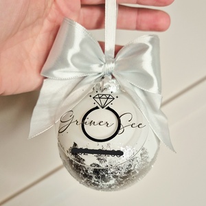 Füstfóliás karácsonyfa gömb bilétával - karácsony - karácsonyi lakásdekoráció - karácsonyfadíszek - Meska.hu