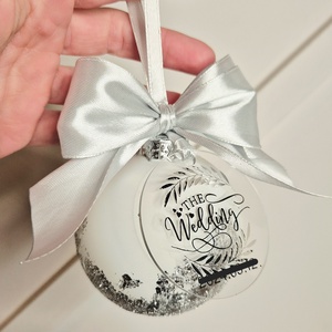 Füstfóliás karácsonyfa gömb bilétával - karácsony - karácsonyi lakásdekoráció - karácsonyfadíszek - Meska.hu