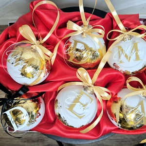 Füstfóliás karácsonyfa gömb csomag bilétával-6 db-os - Meska.hu