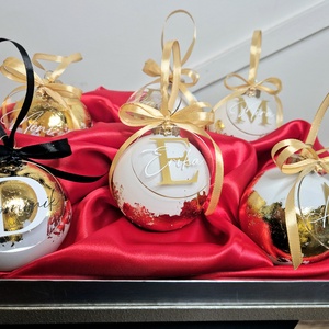 Füstfóliás karácsonyfa gömb csomag bilétával-6 db-os - karácsony - karácsonyi lakásdekoráció - karácsonyfadíszek - Meska.hu