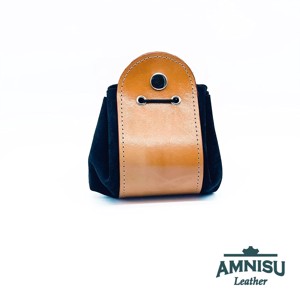 Bézs - kékes fekete bőr 2in1 szütyő és kockatálca M3019-6013 - játék & sport - szerepjáték - Meska.hu