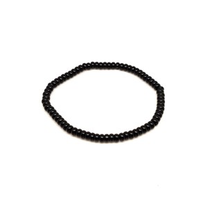 Ónix korong ásványkarkötő 4x2 mm Éjfél - Meska.hu