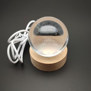 Torta üveg gömb hangulatlámpa USB fénnyel 6 cm, Kellékek & szerszámok, Ásvány alapanyag, , MESKA