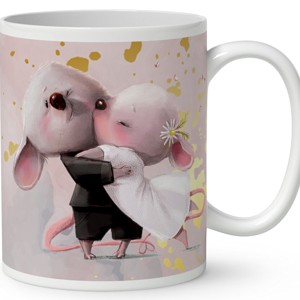 Kérd a neveddel - A legcukibb Egér Pár mintás bögre - otthon & életmód - konyhafelszerelés, tálalás - tálalás - bögre & csésze - Meska.hu