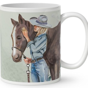 Kérd a neveddel - Meghitt lovas pillanat mintás bögre - otthon & életmód - konyhafelszerelés, tálalás - tálalás - bögre & csésze - Meska.hu