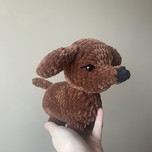 Horgolt tacskó - Meska.hu