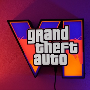 GTA VI 3D nyomtatott falidekoráció - otthon & életmód - lámpa - hangulatlámpa - Meska.hu