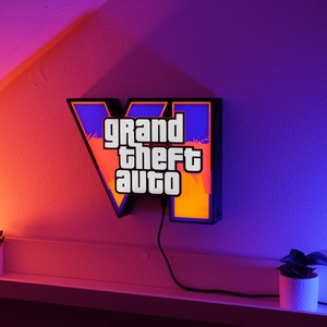 GTA VI 3D nyomtatott falidekoráció - Meska.hu