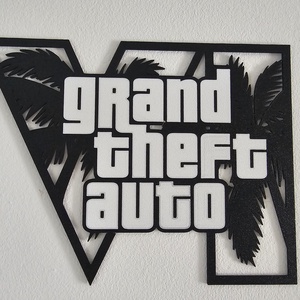 GTA VI falidekoráció - otthon & életmód - dekoráció - kép & falikép - 3d képek - Meska.hu