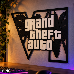 GTA VI falidekoráció - otthon & életmód - dekoráció - kép & falikép - 3d képek - Meska.hu