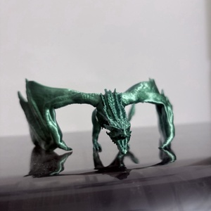 3D nyomtatott sárkány � színátmenetes Drogon � zöld-kék silk PLA, , Mindenmás, MESKA