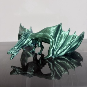 3D nyomtatott sárkány � színátmenetes Drogon � zöld-kék silk PLA -  - Meska.hu