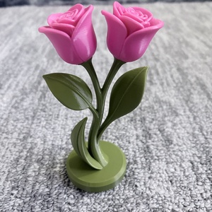  3D nyomtatott rózsa dekor (két szál, kétszínű) - Meska.hu