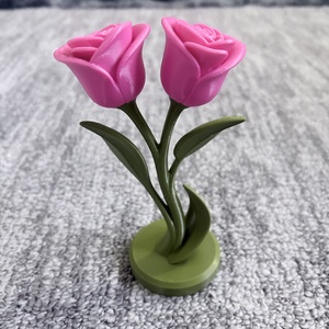  3D nyomtatott rózsa dekor (két szál, kétszínű) - otthon & életmód - dekoráció - asztal és polc dekoráció - asztaldísz - Meska.hu