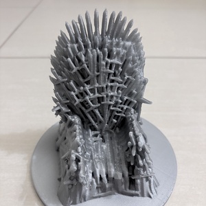 3D nyomtatott Vastrón � ezüst PETG dekoráció - Meska.hu