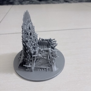 3D nyomtatott Vastrón � ezüst PETG dekoráció -  - Meska.hu