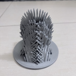 3D nyomtatott Vastrón � ezüst PETG dekoráció -  - Meska.hu