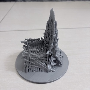 3D nyomtatott Vastrón � ezüst PETG dekoráció -  - Meska.hu