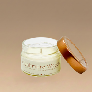 Cahmere woods illatgyertya - Természetes illóolajjal - Meska.hu