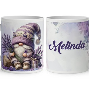 Névvel kérhető - Levendulás manó csüccs mintás bögre, Otthon & Életmód, Konyhafelszerelés, tálalás, Tálalás, Bögre & Csésze, , MESKA