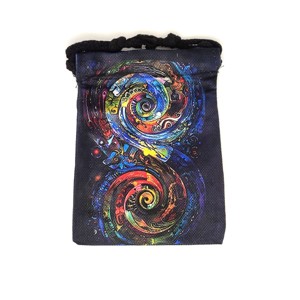 Spirál sárkány mintás szütyő � textil ajándéktasak 13x18 cm - Meska.hu