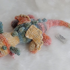 Horgolt plüss sárkány - játék & sport - plüssállat & játékfigura - plüss sárkány - Meska.hu