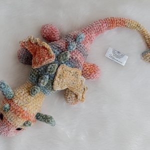 Horgolt plüss sárkány, Játék & Sport, Plüssállat & Játékfigura, Plüss sárkány, Horgolás, MESKA