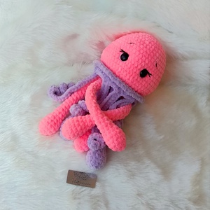 Horgolt plüss medúza - játék & sport - plüssállat & játékfigura - polip, medúza - Meska.hu