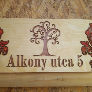 Házszám tábla - Dekor 3 - otthon & életmód - dekoráció - kép & falikép - táblakép - Meska.hu