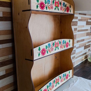 Fali fűszertartó polc, magyaros mintával. - otthon & életmód - konyhafelszerelés, tálalás - konyhai tárolás - fűszertartó - Meska.hu