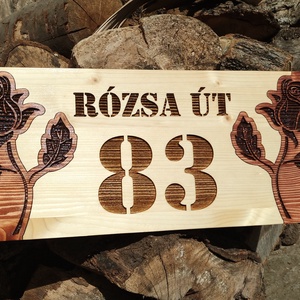 Házszám tábla TF01 - otthon & életmód - ház & kert - házszám - Meska.hu