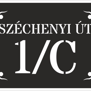 Házszám tábla - FLORAL3 - otthon & életmód - ház & kert - házszám - Meska.hu