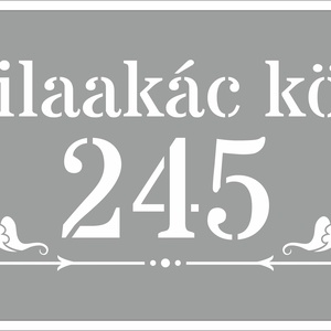 Házszám tábla - FLORAL7 - otthon & életmód - ház & kert - házszám - Meska.hu