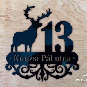 Házszám tábla - PL3 - Szarvas - otthon & életmód - ház & kert - házszám - Meska.hu