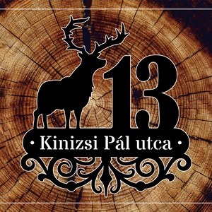 Házszám tábla - PL3 - Szarvas, Otthon & Életmód, Ház & Kert, Házszám, Gravírozás, pirográfia, MESKA