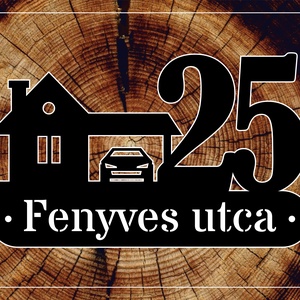Házszám tábla - PL7, Otthon & Életmód, Ház & Kert, Házszám, Gravírozás, pirográfia, MESKA