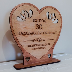 Házassági évfordulós ajándék asztali dísz - Meska.hu