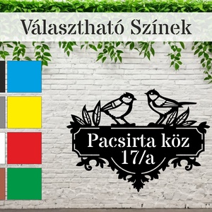 Házszám tábla - PL9 - Madár - otthon & életmód - ház & kert - házszám - Meska.hu