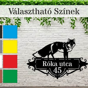 Házszám tábla - PL11 - Róka - otthon & életmód - ház & kert - házszám - Meska.hu