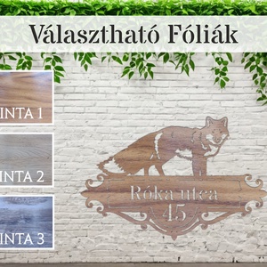 Házszám tábla - PL11 - Róka - otthon & életmód - ház & kert - házszám - Meska.hu