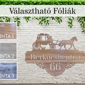 Házszám tábla - PL18 - Hintó - otthon & életmód - ház & kert - házszám - Meska.hu