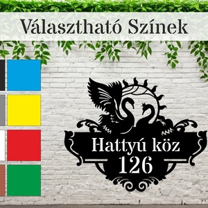 Házszám tábla - PL22 - Hattyú - otthon & életmód - ház & kert - házszám - Meska.hu