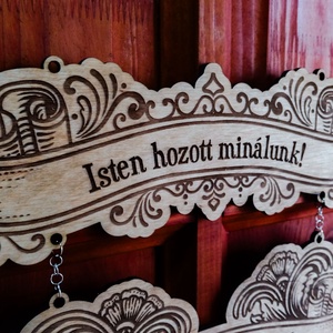 Vendég köszöntő, áldás tábla V3 - otthon & életmód - ház & kert - isten hozott tábla - Meska.hu