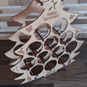 Fenyőfa alakú sörtartó állvány - 12 db-os - Meska.hu